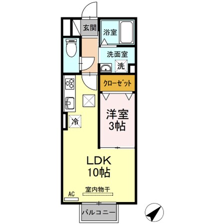 セジュール福地の物件間取画像